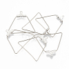 Tarnish Resistant 304 Stainless Steel Wire Pendants STAS-S103-01-1