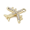 Alloy Rhinestone Pendants PALLOY-P308-13KCG-2