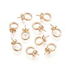 Brass Screw Eye Peg Bails Charms KK-T056-104G-NF-1