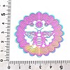 201 Stainless Steel 3D Rotating Hanging Wind Spinner STAS-T064-96-3
