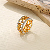 Elephant Hollow Out Alloy Crystal Rhinestone Finger Rings FS-WG55101-01-2