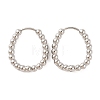 Non-Tarnish 304 Stainless Steel Hoop Earrings EJEW-G395-27P-1