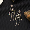 Halloween Zinc Alloy Crystal AB Rhinestone Dangle Stud Earrings FS-WGF4447-03-1