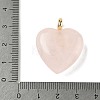Natural Rose Quartz Pendants G-P585-03G-09-3