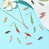 32Pcs 16 Colors Alloy Enamel Pendants ENAM-YW0004-05-4