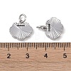 Brass & Clear Cubic Zirconia Charms KK-G497-20P-3