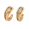 304 Stainless Steel Rhinestone Cuff Earrings for Women EJEW-L315-05G-3