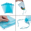 Organza Gift Bags with Drawstring OP-R016-17x23cm-17-4