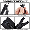 1Pc Alloy & Polyester & Resin Zipper FIND-CY0002-19-6