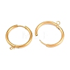 316 Stainless Steel Huggie Hoop Earring Findings EJEW-B158-01G-G-2