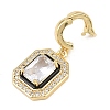 Brass Micro Pave Cubic Zirconia Pendants LS-KK-K413-08G-2