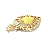 Eco-Friendly Rack Plating Brass Micro Pave Cubic Zirconia Pendants KK-F845-33G-01-3
