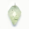 Natural Gemstone Pendants G-I196-02S-2
