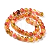 Faceted Rondelle Dyed Natural White Jade Bead Strands G-D073-01A-3