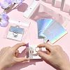 50Pcs Rectangle Foldable Paper Jewelry Display Cards for Rings CDIS-FS0001-31D-5
