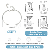 Unicraftale Blank Dome Flat Round Link Bracelet Making Kit DIY-UN0004-59-4