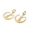 304 Stainless Steel Mythology Moon Goddess Amulet Hoop Earrings for Women EJEW-S239-02G-3