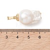Natural Baroque Keshi Pearl Pendants PALLOY-JF05421-3