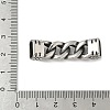 304 Stainless Steel Twisted Chain Connector Charms STAS-Z147-11AS-04-3