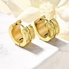 304 Stainless Steel Hoop Earrings for Women EJEW-C096-49G-1