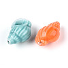 Handmade Printed Porcelain Beads PORC-T133-01M-01-2