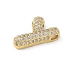 Brass Micro Pave Cubic Zirconia Pendants KK-A300-02G-Y-2