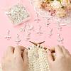 50Pcs 5 Style Glass & Alloy Pendant Decorations HJEW-FS00076-5