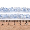 Luminous Handmade Silver Foil Glass Beads Strands FOIL-N029-02B-07-5
