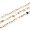 3.28 Feet Natural Mixed Stone Handmade Beaded Chains X-CHC-K008-A05-1