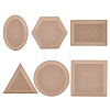 6Pcs 6 Style MDF Wood Ceramic Clay Craft Mold Set DIY-WH0430-537-1