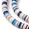 Handmade Polymer Clay Beads Strands CLAY-R089-8mm-T030-6
