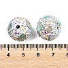Handmade Polymer Clay Rhinestone Beads CLAY-H009-03A-3