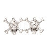 Tibetan Style Alloy Connector Rhinestone Settings FIND-C094-12AS-1