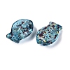 Picasso Transparent Glass Beads SEED-Q039-03G-2