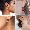 Brass Dangle Earrings & Huggie Hoop Earrings Sets EJEW-PH01362-3