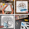 PET Hollow Out Drawing Painting Stencils DIY-WH0391-0477-4