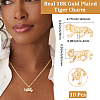 10Pcs Brass Pendants KK-BBC0027-36-2