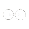 Brass Hoop Earring Findings KK-R112-038E-1