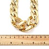 Acrylic Chunky Curb Chain Necklaces for Women LS-NJEW-D313-02-3