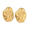 304 Stainless Steel Oval Stud Earrings for Women EJEW-U022-04G-1