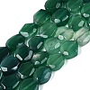 Dyed & Heated Natural Agate Beads Strands G-N359-15A-02-2