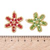 Glass Seed Beaded Pendants PALLOY-MZ01270-3