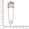 Alloy Extra Large Safety Pin Brooches PALLOY-P333-01P-2