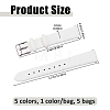 5 Bags 5 Colors PU Leather Watch Band FIND-FH0017-63B-2
