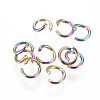 Ion Plating(IP) 304 Stainless Steel Open Jump Rings X-STAS-E475-01B-2