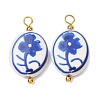 Handmade Porcelain Pendants PR-CBA8966-10G-1