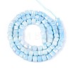 Anti-Tarnish Electroplate Glass Beads Strands GLAA-T025-4mm-10F-2