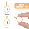 4Pcs 4 Styles Aluminium Alloy Finger Rings Components FIND-DC0003-13-2