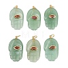Natural Green Aventurine Pendants G-Z134-05A-1