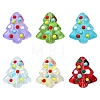 6Pcs Handmade Bumpy Glass Beads Strands LAMP-FS0001-16A-1